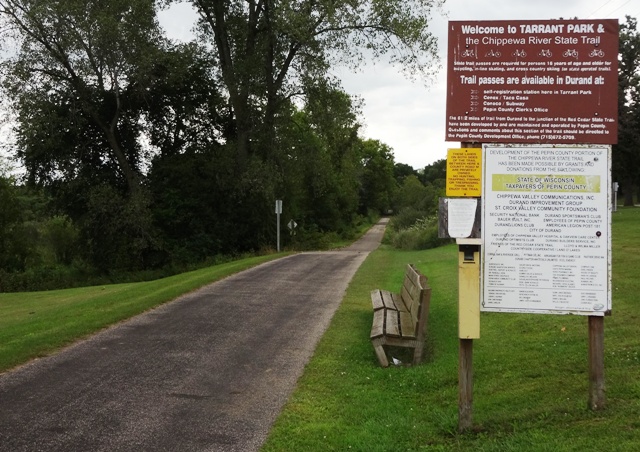 Chippewa River State Trail Meridean to Durand Wisconsin Bike Trails