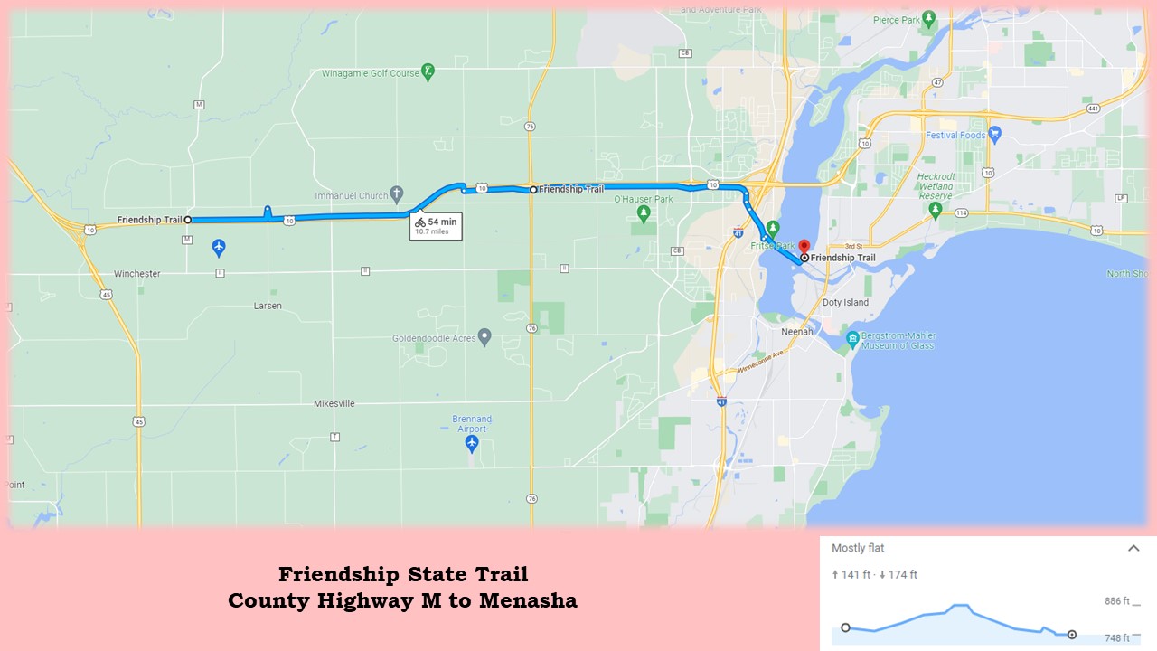 Friendship State Trail: County Highway M to Menasha – Wisconsin Bike Trails